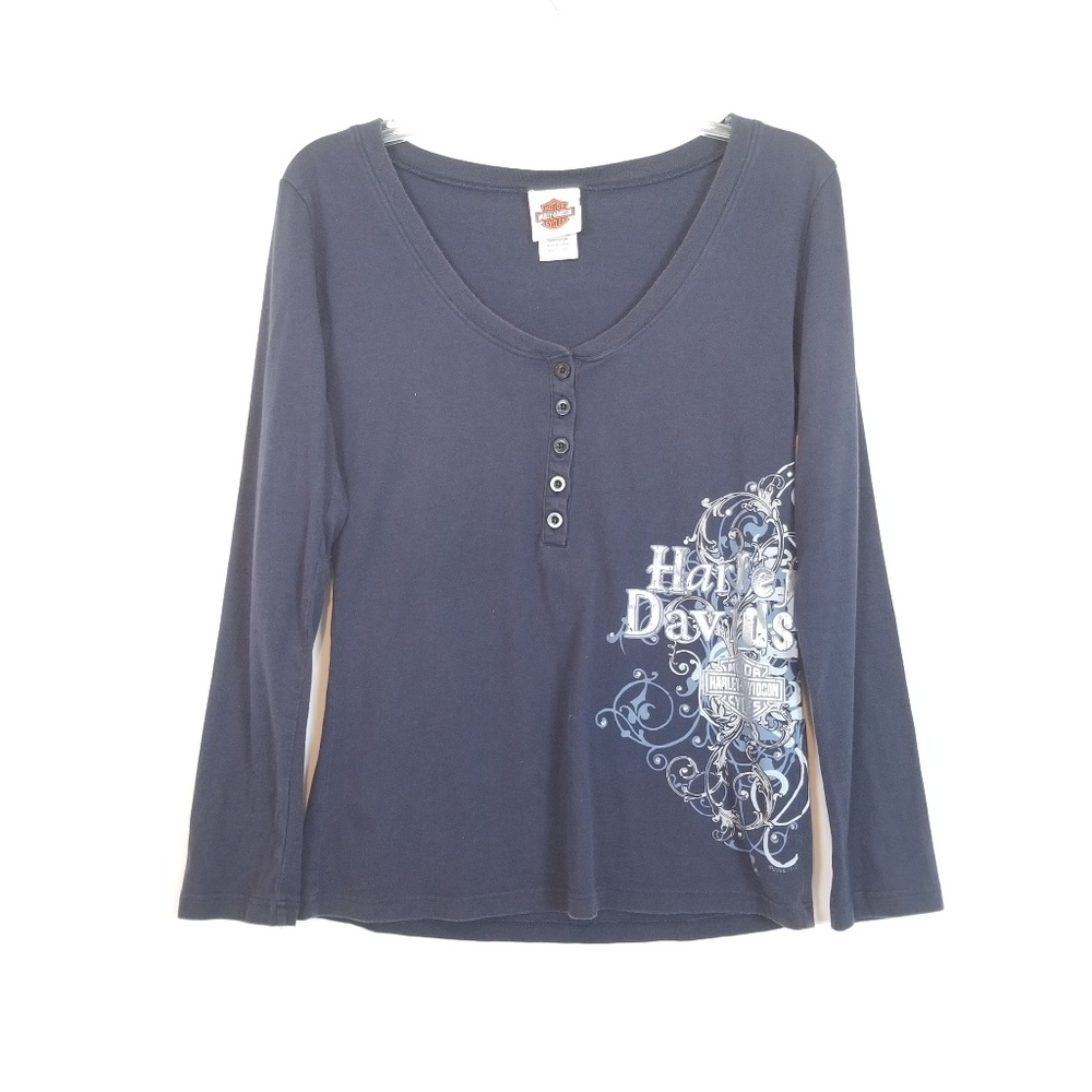 Harley Davidson Women's Graphic Tee - Medium - Picture 1 of 8